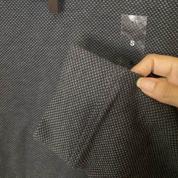 Men’s Club Room Birdseye Quarter Zip Up Long Sleeve Sweater Deep Black S NWT - Picture 6 of 10